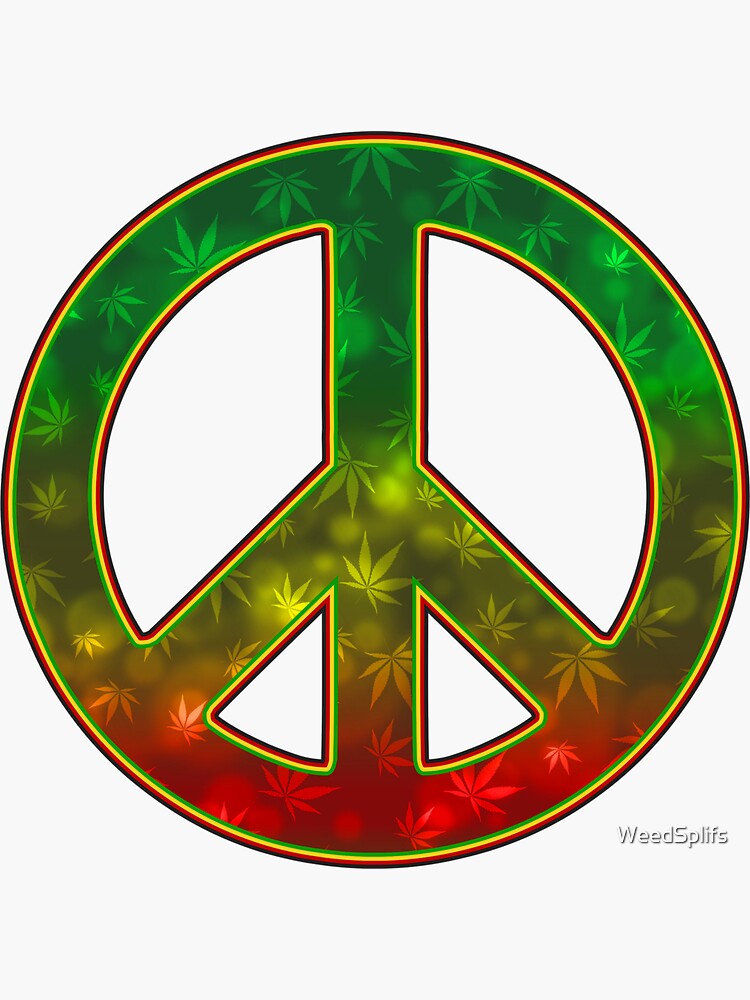 Peace And Love Weed by WeedSplifs