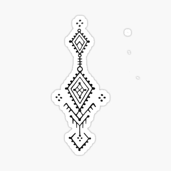 Tatouage Kabyle Géométrique Sticker