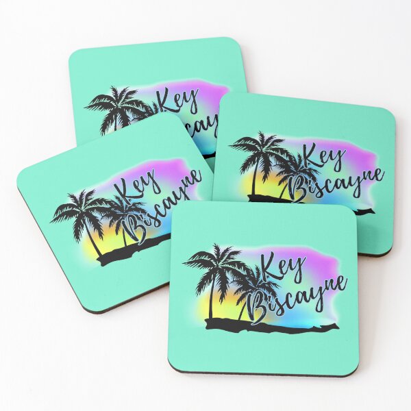 Item preview, Neon Beach Sunset Skies Key Biscayne, Florida designed and sold by ChicoryJunction.