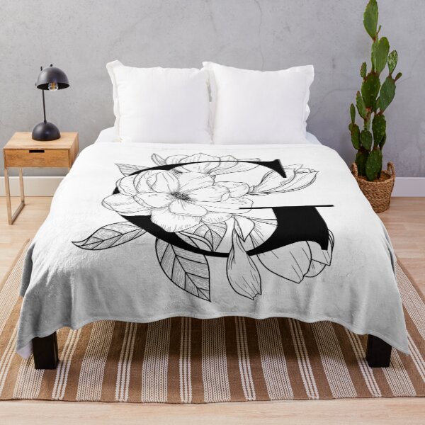 Item preview, Monogram G with Magnolia Line Art designed and sold by GraphicsbyNel.