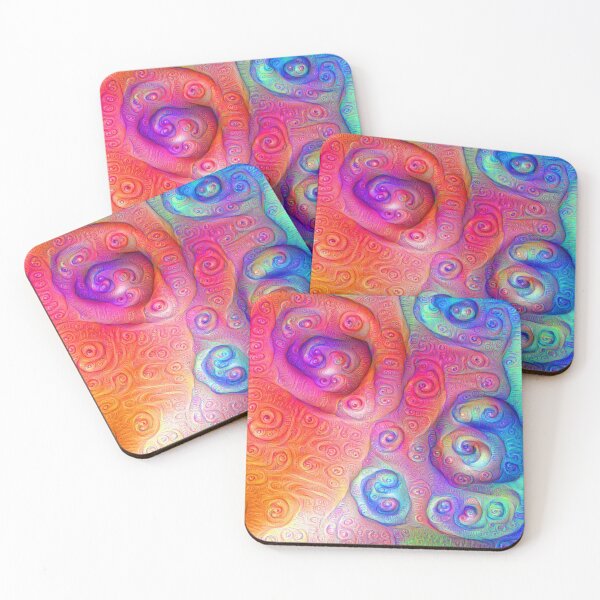 Item preview, DeepDream Tomato Steelblue 5x5K v7 designed and sold by blackhalt.