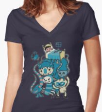 The Beasties Under My Bed Women's Fitted V-Neck T-Shirt