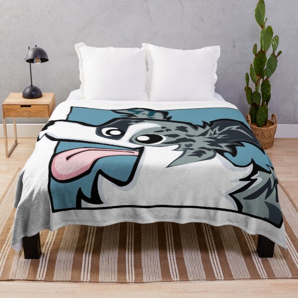 Item preview, Border Collie - Blue Merle (Face) WHITE BG designed and sold by TheChicken.