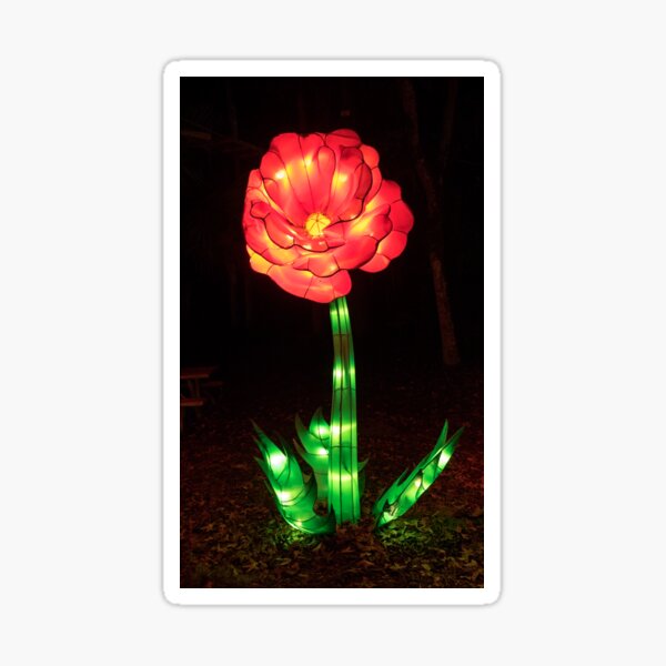 Red Flower Sticker
