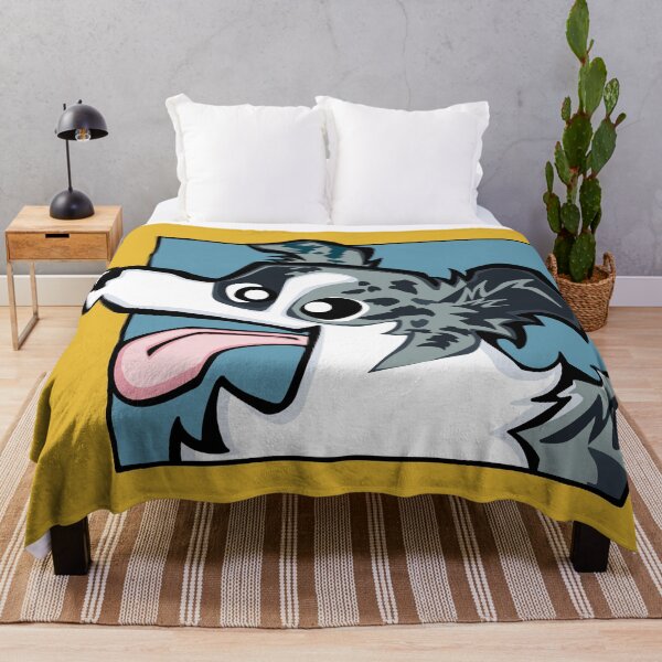 Item preview, Border Collie - Blue Merle (Face) YELLOW BG designed and sold by TheChicken.
