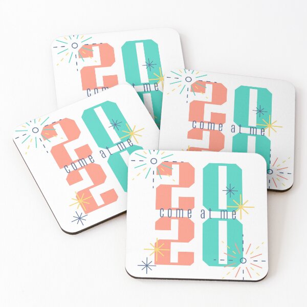 2020 goals shirt - come at me Coasters (Set of 4)