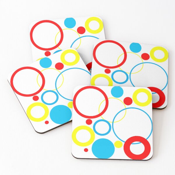 Item preview, colorful abstract circles pattern designed and sold by meh4u2.