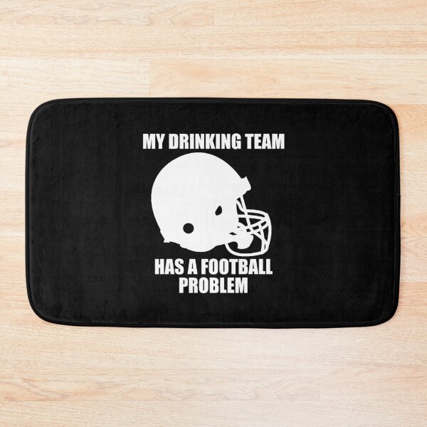 Item preview, Funny Football Player Drinking Team designed and sold by TopDawgDesigns.