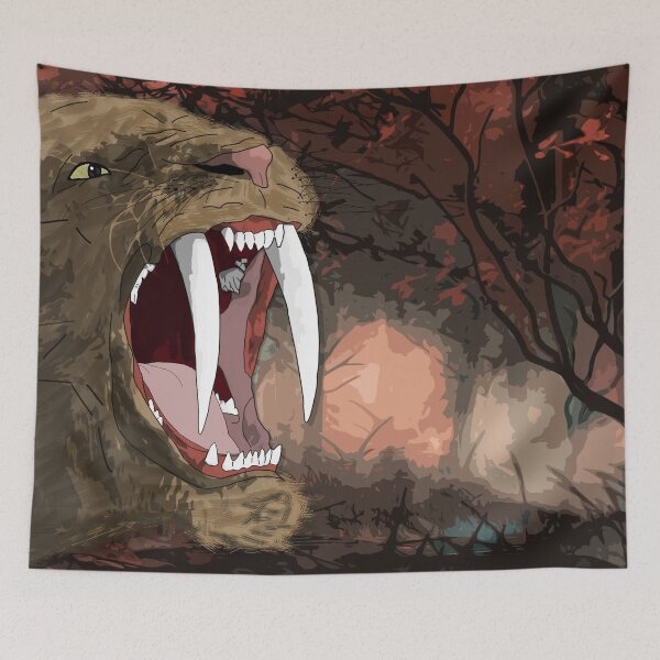 Item preview, SABER TOOTHED TIGER BEAUTIFUL ART PIECE designed and sold by durkstars.