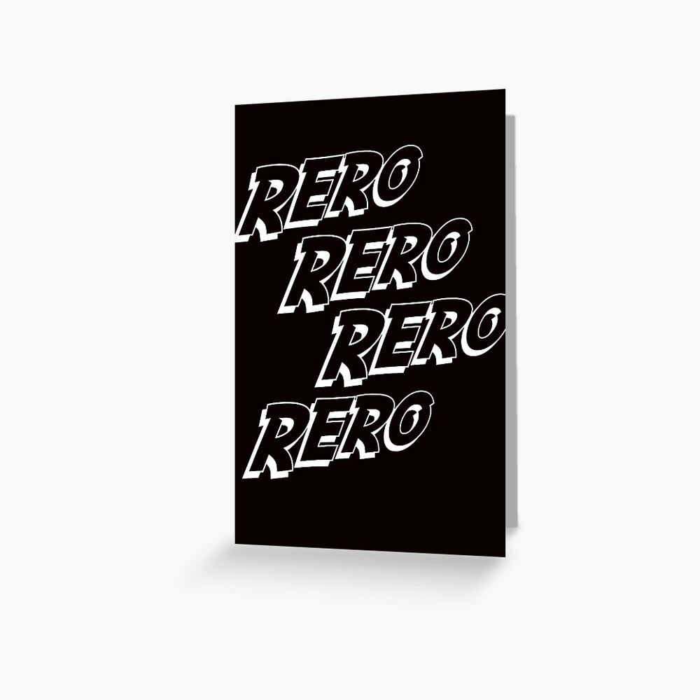 rero-rero-rero-rero-white-greeting-card-by-swiderdesign-redbubble