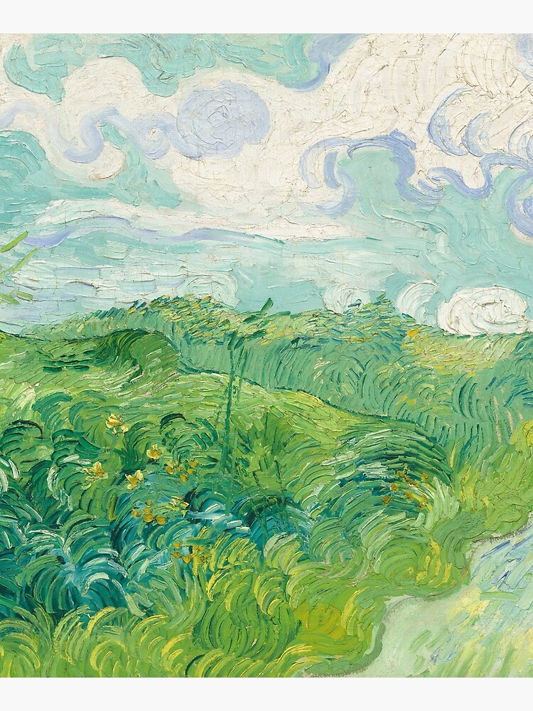 Vincent van Gogh Green Wheat Fields, Auvers 1890 Painting by podartist