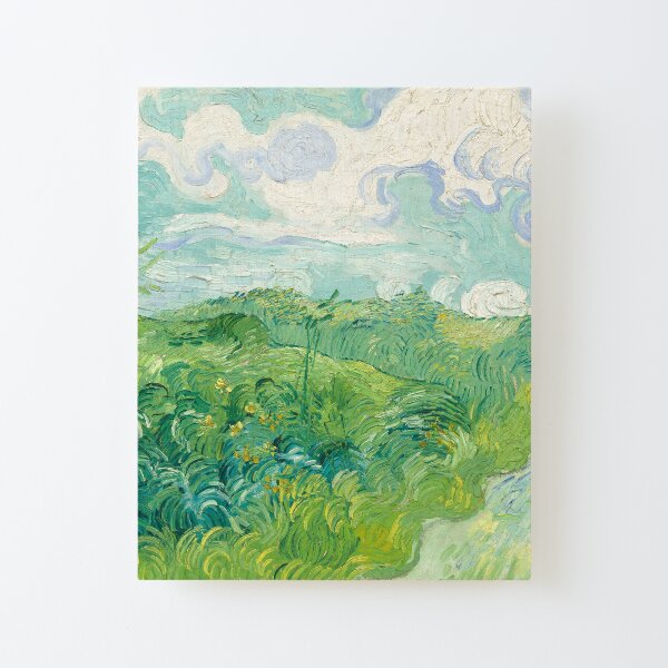 Organic shape Home office Bedroom décor Tea hill landscape Yellow green