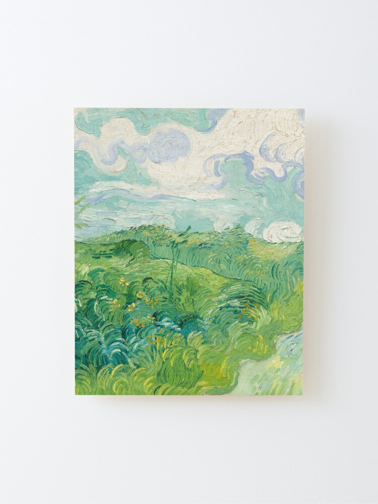 Alternate view of Vincent van Gogh Green Wheat Fields, Auvers 1890 Painting Mounted Print