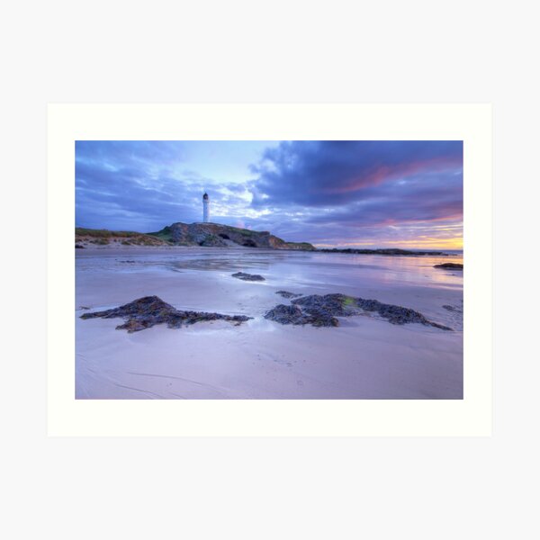 Covesea Lighthouse Sunset Art Print