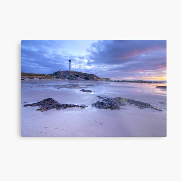 Covesea Lighthouse Sunset Metal Print