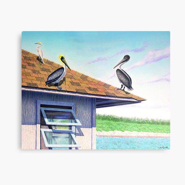 The Baithouse at Fort Desoto Metal Print