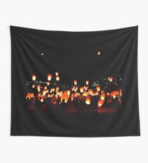 Let The Lights Fly High Wall Tapestry