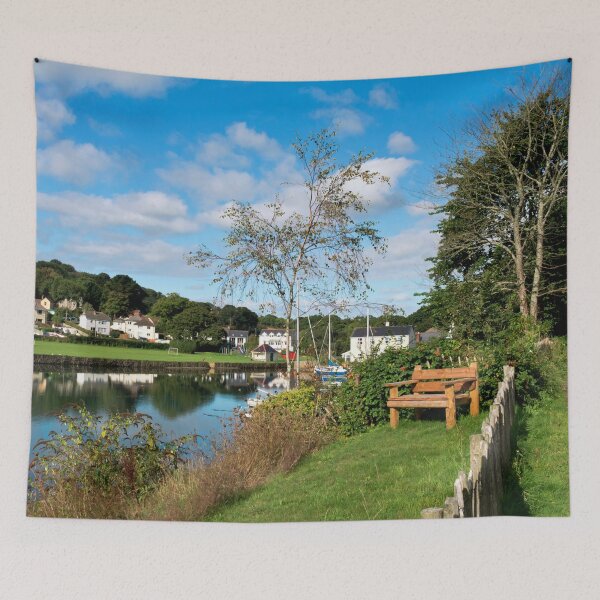 Item preview, Wooden Bench Mylor Bridge designed and sold by Terri Waters Photography & Design.