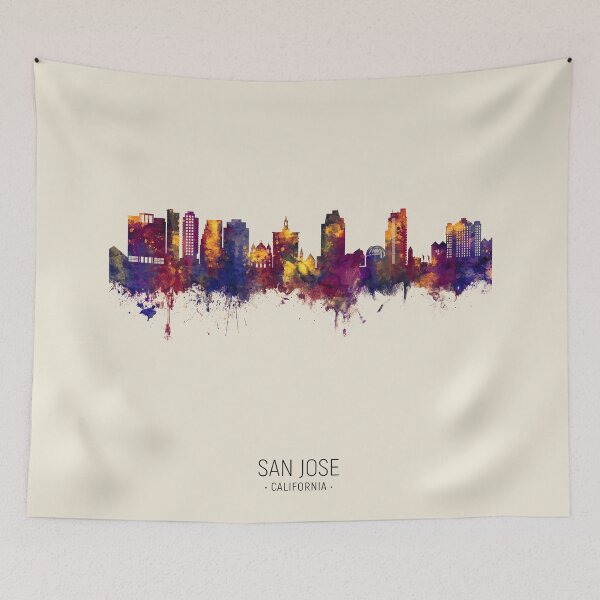 Item preview, San Jose California Skyline designed and sold by ArtPrints.