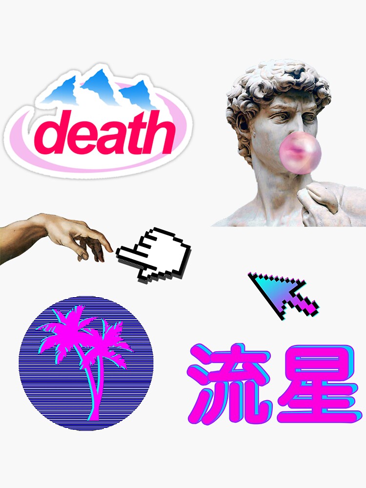 “Vaporwave Aesthetic Pack Stickers” Sticker by MartinaIV | Redbubble