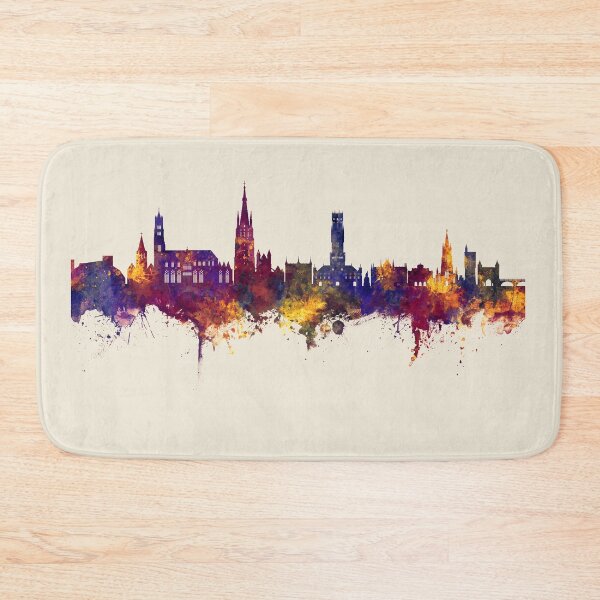Item preview, Bruges Belgium Skyline designed and sold by ArtPrints.