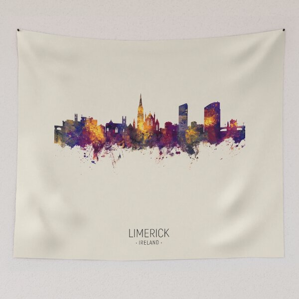 Item preview, Limerick Ireland Skyline designed and sold by ArtPrints.