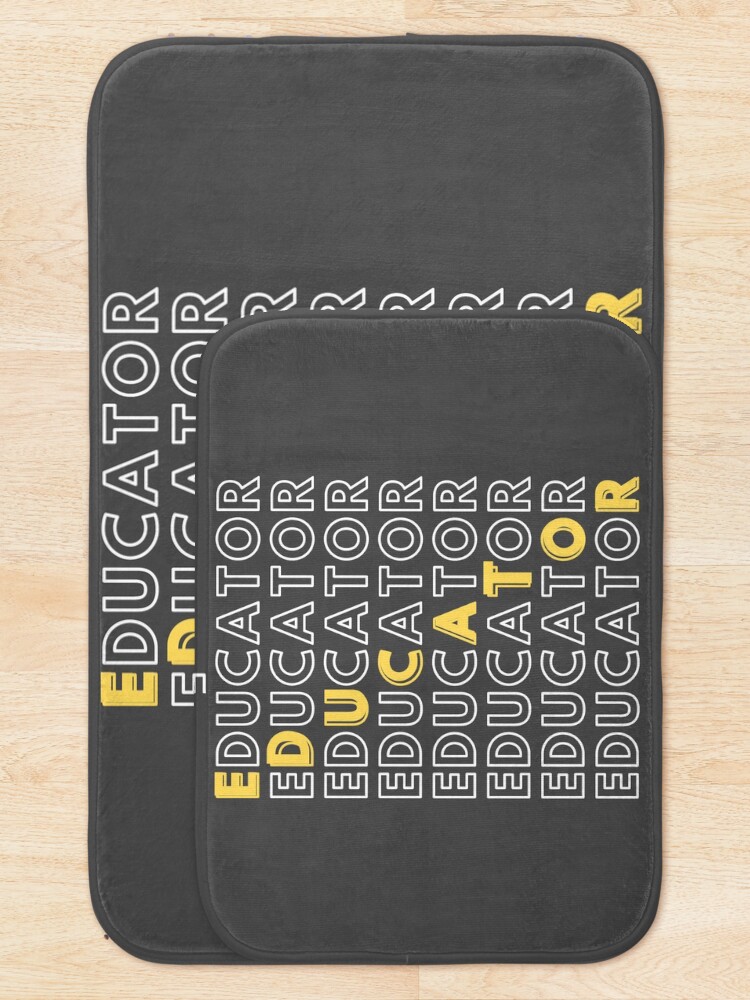 Thumbnail 5 of 6, Bath Mat, EDUCATOR - in Knowledge is Power designed and sold by RIVEofficial.