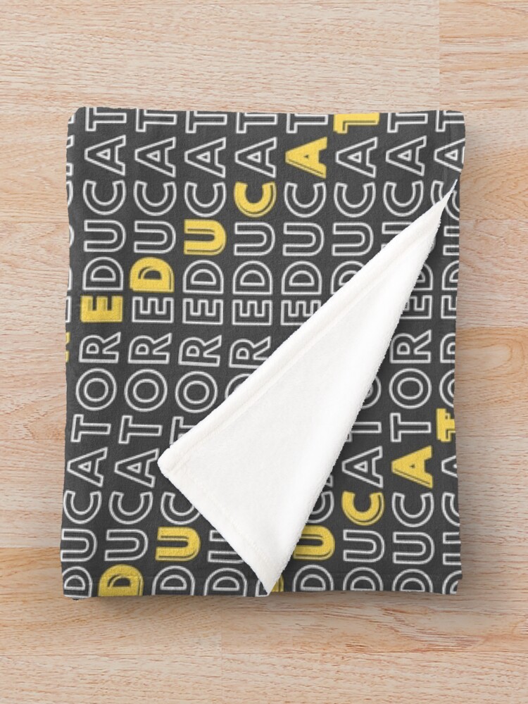 Thumbnail 3 of 6, Throw Blanket, EDUCATOR - in Knowledge is Power designed and sold by RIVEofficial.