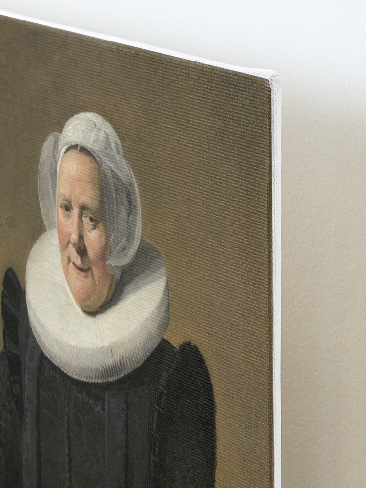 Alternate view of Portrait of an Elderly Oil Painting Lady by Frans Hals Mounted Print