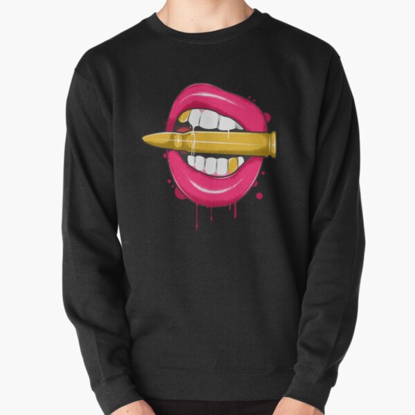 Item preview, Lips Beating Bullet With Blood And Gold Teeth. designed and sold by shop4fun.