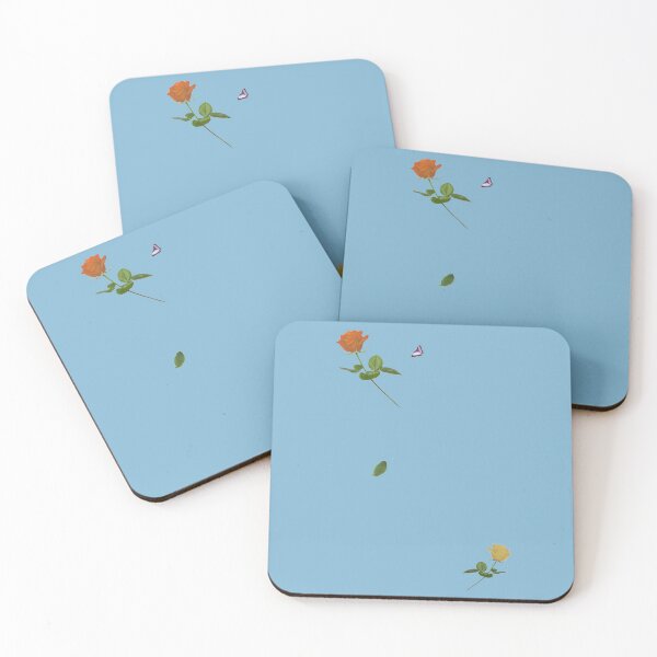 Item preview, Two Roses and a Butterfly. Blue background designed and sold by MindTravel.