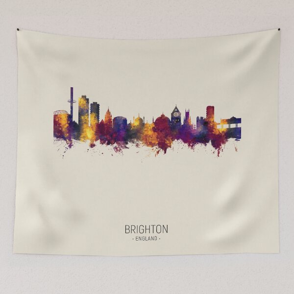 Item preview, Brighton England Skyline designed and sold by ArtPrints.