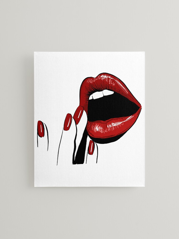 Louis Vuitton Red Lips & Nails  Lip art, Lip art makeup, Lipstick art