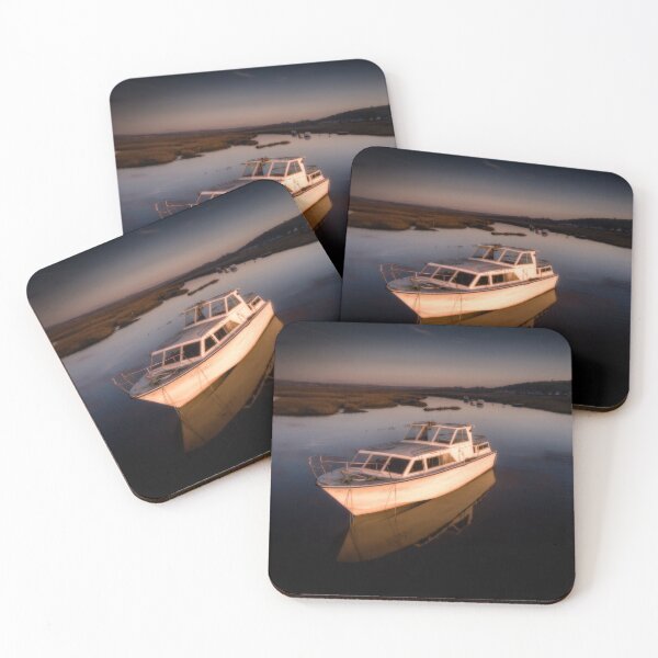 Item preview, Penclawdd boat at dusk designed and sold by Leighton Collins.
