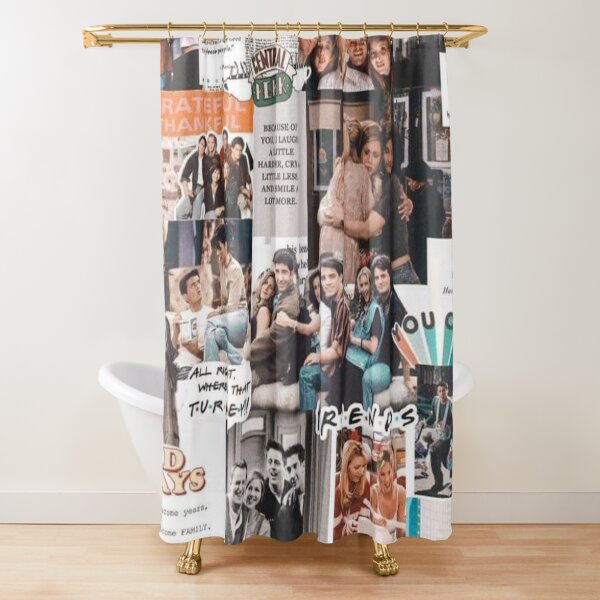 friends wallpaper Shower Curtain