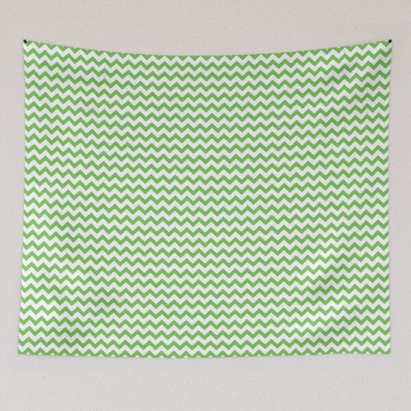 Item preview, Green Flash Chevron Pattern designed and sold by HomeLivingCo.