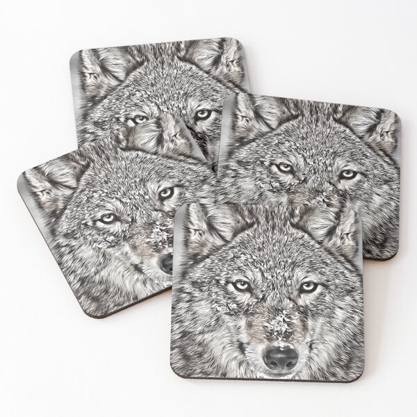 Item preview, prairie wolf brush wolf lupine designed and sold by mikoala50.