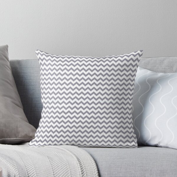 Item preview, Lilac Gray Chevron Pattern designed and sold by HomeLivingCo.