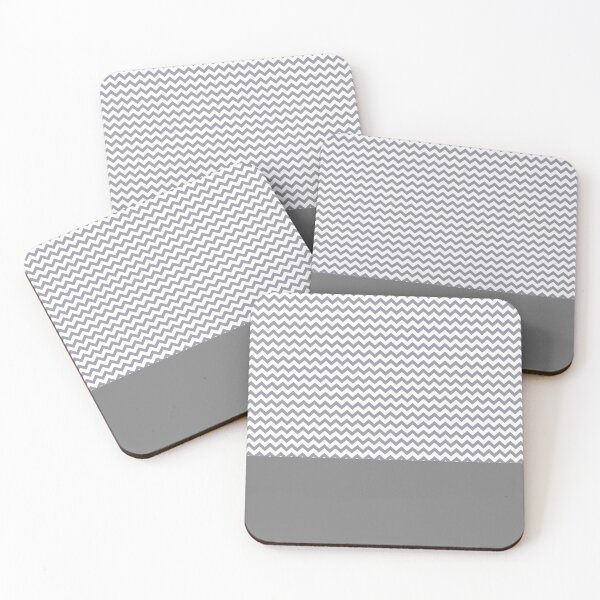Item preview, Lilac Gray Chevron Pattern designed and sold by HomeLivingCo.