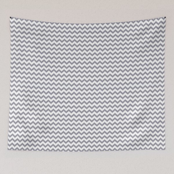 Item preview, Lilac Gray Chevron Pattern designed and sold by HomeLivingCo.