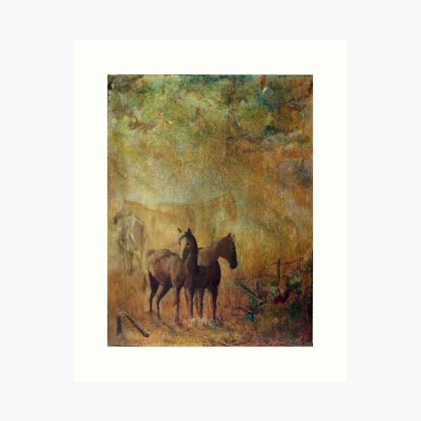 Barbed wire Art Print