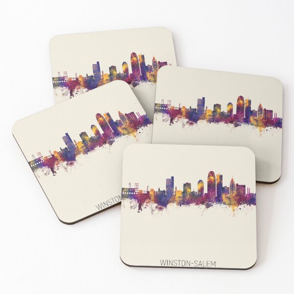 Item preview, Winston-Salem North Carolina Skyline designed and sold by ArtPrints.