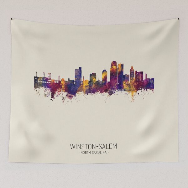 Item preview, Winston-Salem North Carolina Skyline designed and sold by ArtPrints.