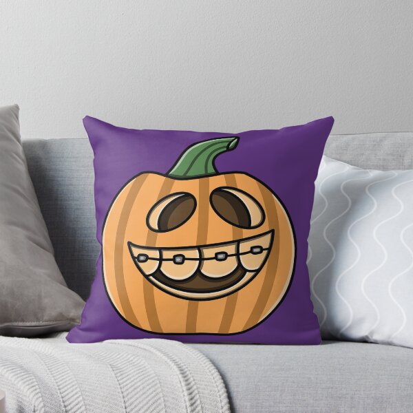 Item preview, Cute Pumpkin With Braces designed and sold by Yaad.