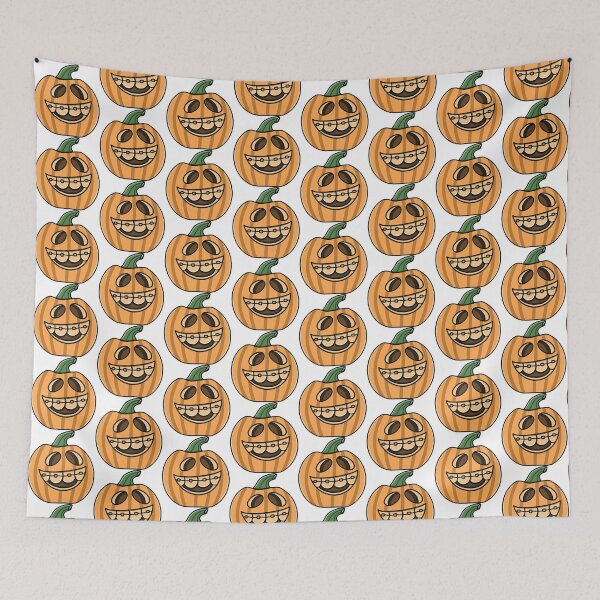 Item preview, Cute Pumpkin With Braces designed and sold by Yaad.