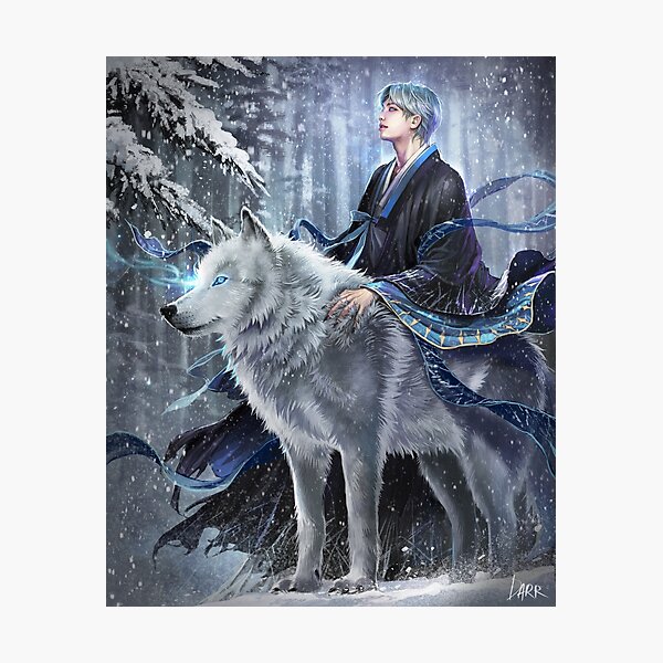 Namjoon- Mythical wolf Photographic Print