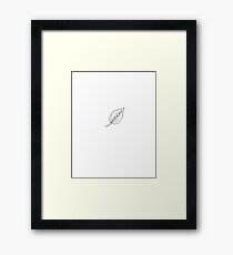 leaf rubber stamping Framed Print