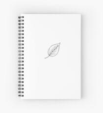 leaf rubber stamping Spiral Notebook