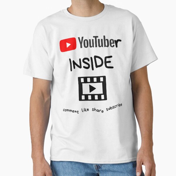 Aperçu de l'œuvre YouTuber Inside - commentez, aimez, partagez, abonnez-vous créée et vendue par RIVEofficial.