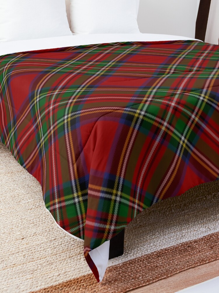 Alternate view of Royal Stewart Tartan Stuart Clan Plaid Tartan Comforter